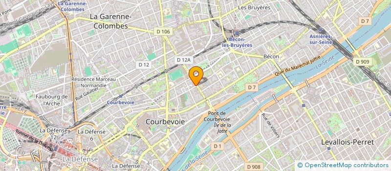 localisation de l'entreprise MADAME LAURA DUBREUIL  COURBEVOIE