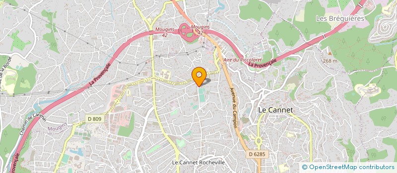 localisation de l'entreprise MADAME LAURA DUGUE à LE CANNET