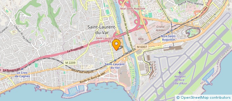 localisation de l'entreprise MADAME LAURA DUMAS à SAINT-LAURENT-DU-VAR