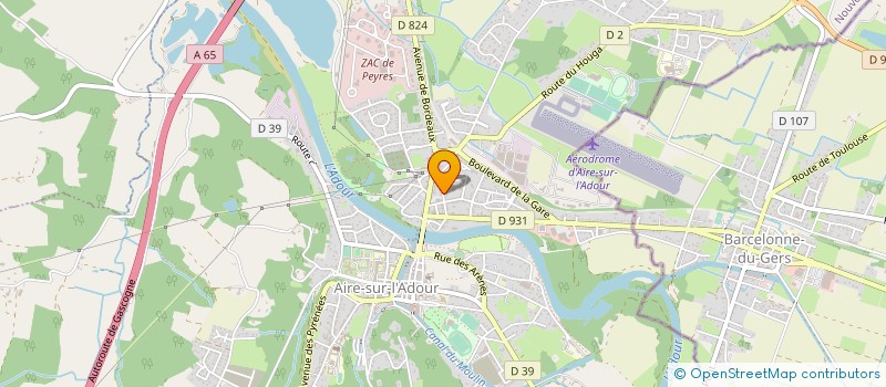 localisation de l'entreprise MADAME LAURA DUPIN  AIRE-SUR-L'ADOUR