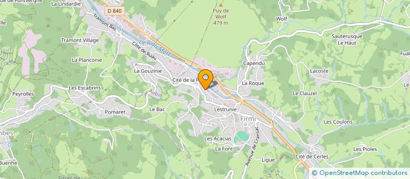 localisation de l'entreprise MADAME LAURA DUPIN  FIRMI