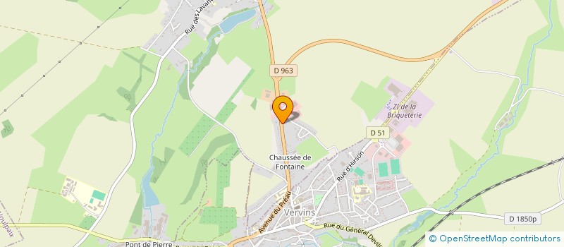 localisation de l'entreprise MADAME LAURA DUPONT à FONTAINE-LES-VERVINS