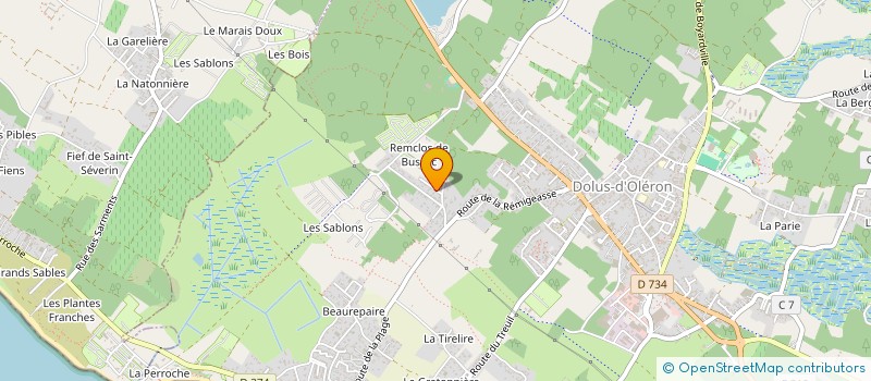 localisation de l'entreprise MADAME LAURA DUPUY  DOLUS-D'OLERON