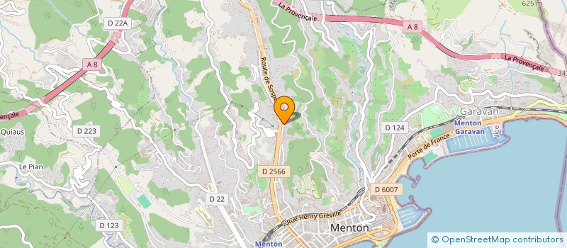 localisation de l'entreprise MADAME LAURA DUTERTRE à MENTON