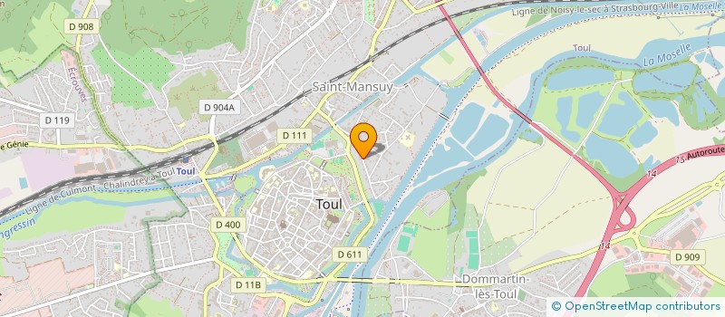 localisation de l'entreprise MADAME LAURA ELSA JASIEWICZ  TOUL