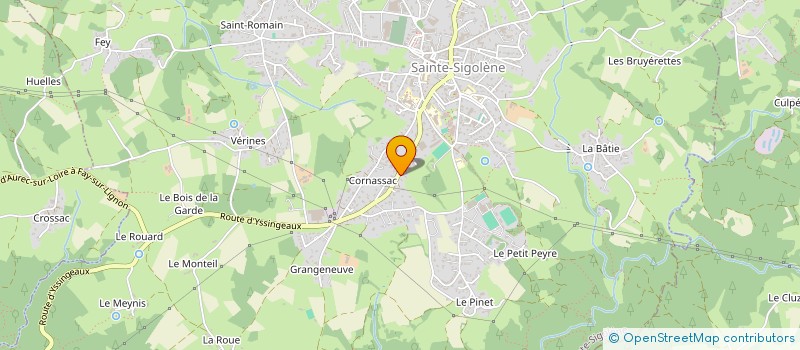 localisation de l'entreprise MADAME LAURA EPARVIER  SAINTE-SIGOLENE