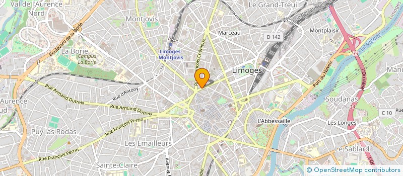 localisation de l'entreprise MADAME LAURA ETABA à LIMOGES