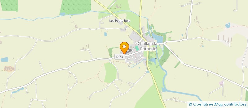 localisation de l'entreprise MADAME LAURA EVAIN  CHALLAIN-LA-POTHERIE