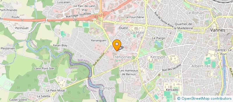 localisation de l'entreprise MADAME LAURA EVENNOU à VANNES