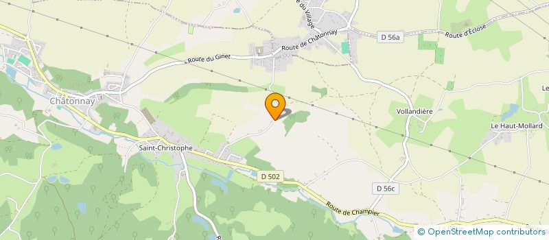 localisation de l'entreprise MADAME LAURA FABRE  CHATONNAY