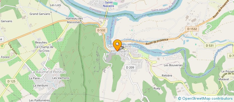 localisation de l'entreprise MADAME LAURA FAURE  SAINT-NAZAIRE-EN-ROYANS