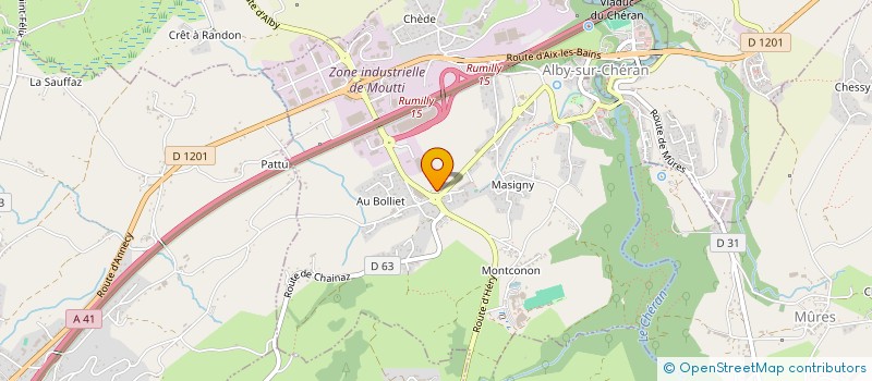 localisation de l'entreprise MADAME LAURA FERNANDEZ  ALBY-SUR-CHERAN