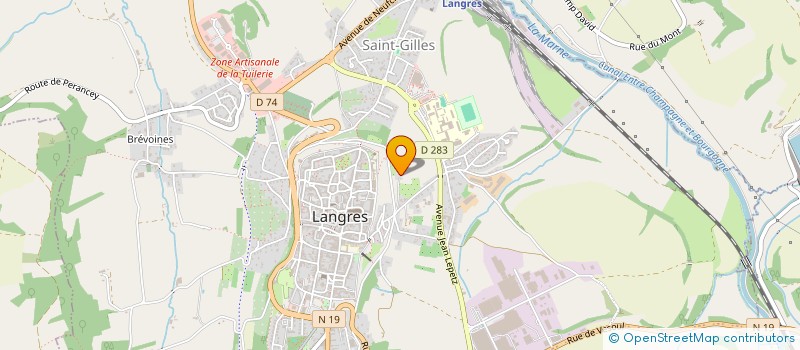 localisation de l'entreprise MADAME LAURA FERRAND à LANGRES