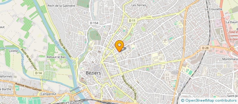 localisation de l'entreprise MADAME LAURA FLORES  BEZIERS