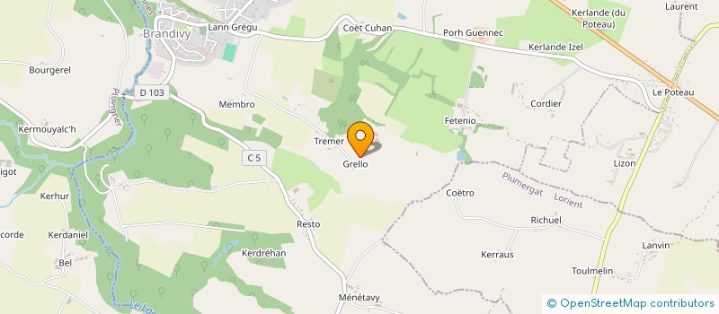 localisation de l'entreprise MADAME LAURA FONTAINE  BRANDIVY