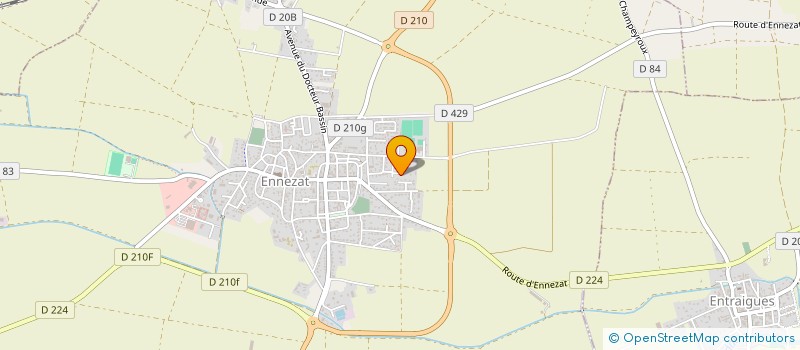 localisation de l'entreprise MADAME LAURA FORTIN  ENNEZAT