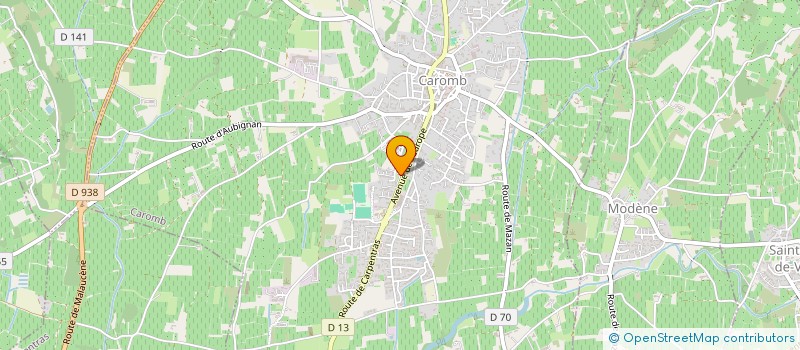 localisation de l'entreprise MADAME LAURA FOURCROY  CAROMB