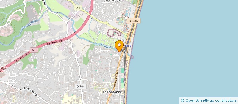 localisation de l'entreprise MADAME LAURA FRANCHIN à ANTIBES