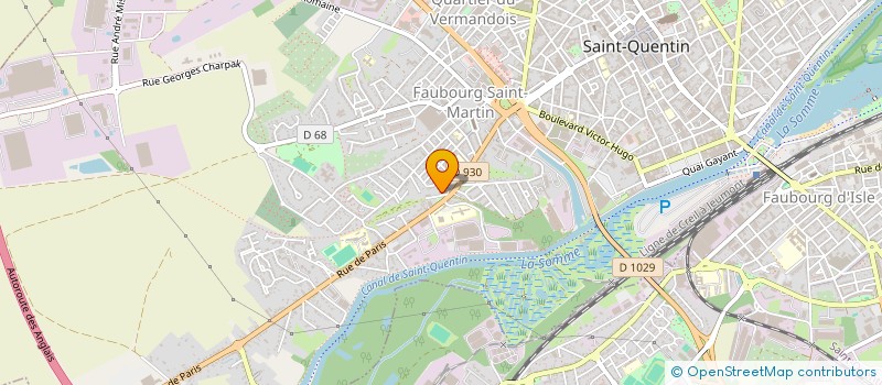 localisation de l'entreprise MADAME LAURA FRANCOIS à SAINT-QUENTIN