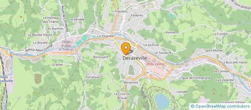 localisation de l'entreprise MADAME LAURA FRANGE à DECAZEVILLE