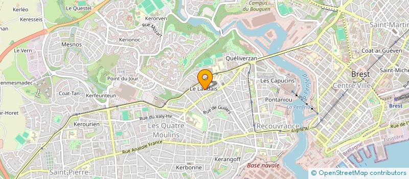 localisation de l'entreprise MADAME LAURA FRERE à BREST