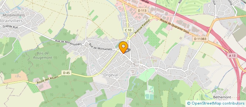localisation de l'entreprise MADAME LAURA FROGER à ORGEVAL