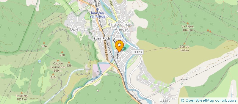 localisation de l'entreprise MADAME LAURA FROGET à TARASCON-SUR-ARIEGE