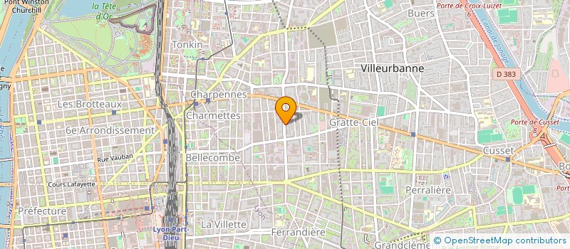 localisation de l'entreprise MADAME LAURA GALLISAI  VILLEURBANNE