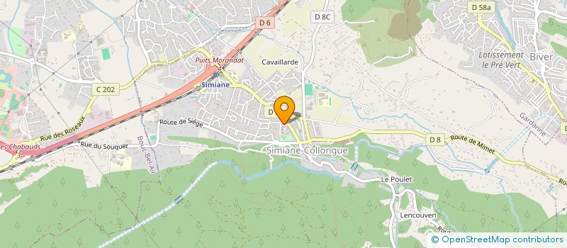 localisation de l'entreprise MADAME LAURA GALLUFFO  SIMIANE-COLLONGUE