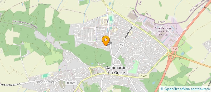 localisation de l'entreprise MADAME LAURA GARCIA  DAMMARTIN-EN-GOELE