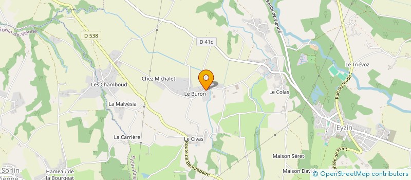 localisation de l'entreprise MADAME LAURA GARDE  EYZIN-PINET