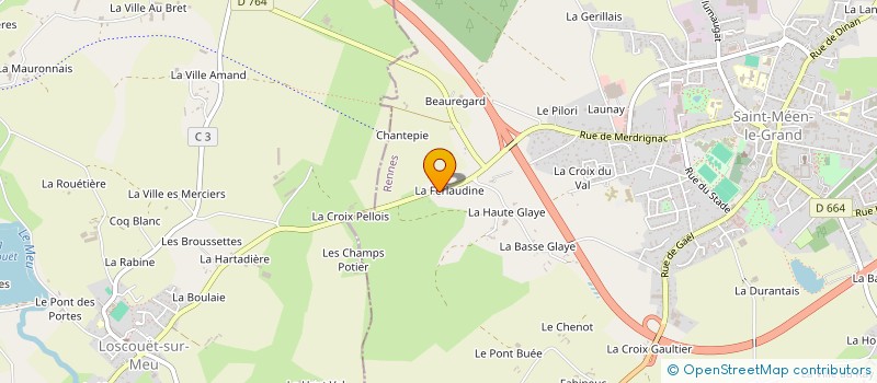 localisation de l'entreprise MADAME LAURA GENISSEL  SAINT-MEEN-LE-GRAND