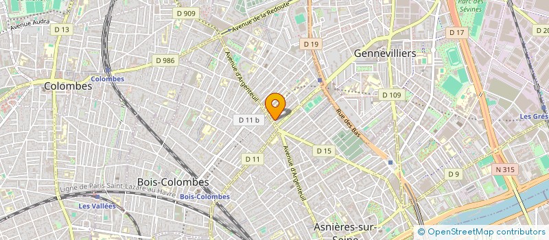 localisation de l'entreprise MADAME LAURA GENOVINO  ASNIERES-SUR-SEINE