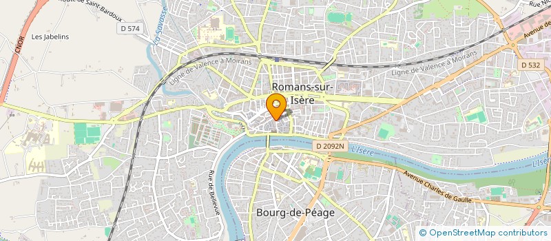 localisation de l'entreprise MADAME LAURA GHANINEJADI AHARI  ROMANS-SUR-ISERE