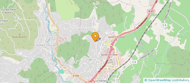 localisation de l'entreprise MADAME LAURA GIANNARELLI  SOLLIES-PONT