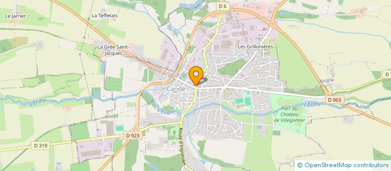 localisation de l'entreprise MADAME LAURA GIBAUD  CANDE