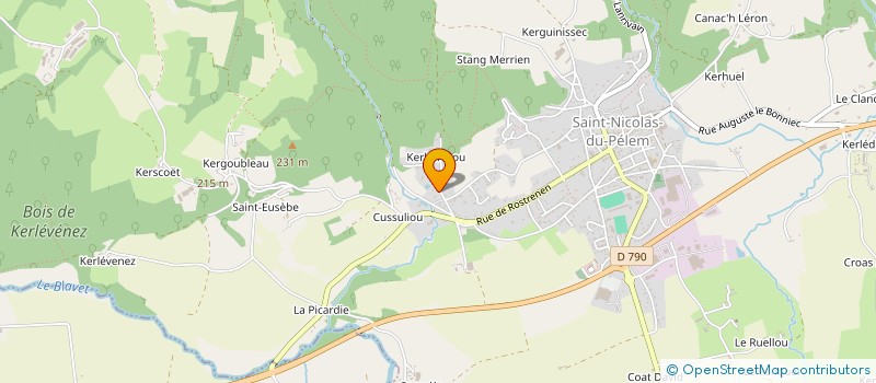 localisation de l'entreprise MADAME LAURA GILOT à SAINT-NICOLAS-DU-PELEM