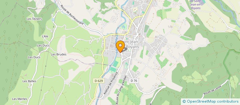 localisation de l'entreprise MADAME LAURA GIRAUD DIT ROCHON à SAINT-JEAN-EN-ROYANS