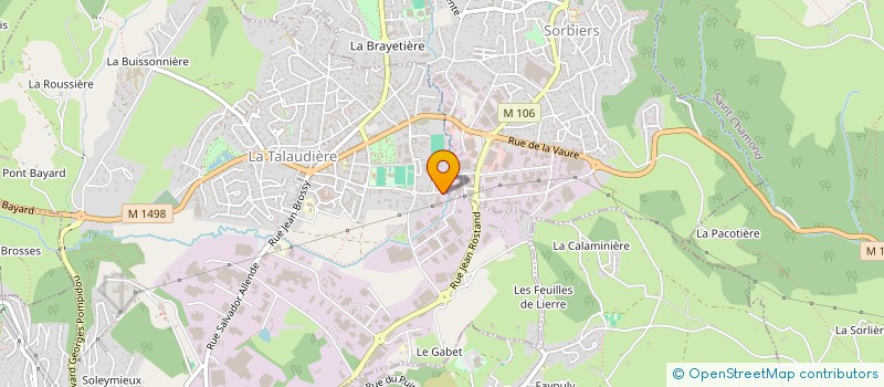 localisation de l'entreprise MADAME LAURA GLODIO à LA TALAUDIERE