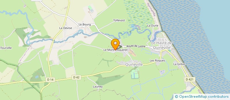 localisation de l'entreprise MADAME LAURA GODEFROY  QUINEVILLE