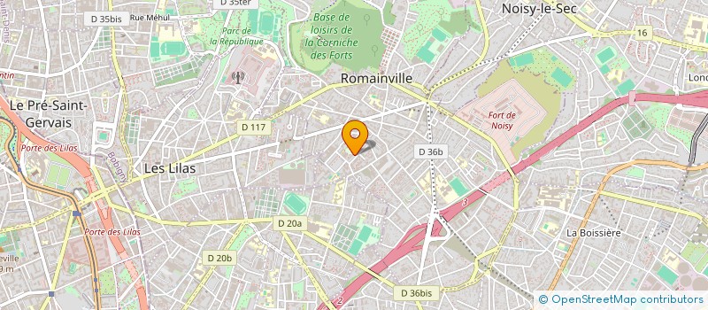 localisation de l'entreprise MADAME LAURA GOMES LOPES  ROMAINVILLE