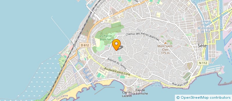 localisation de l'entreprise MADAME LAURA GONZALES  SETE