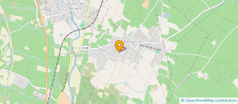 localisation de l'entreprise MADAME LAURA GONZALEZ  LIEURAN-LES-BEZIERS