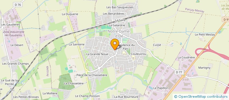 localisation de l'entreprise MADAME LAURA GOUDEMAND  NOTRE-DAME-D'OE