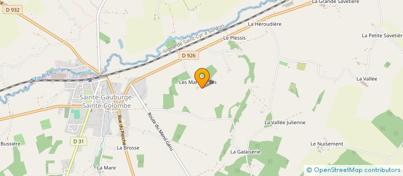 localisation de l'entreprise MADAME LAURA GREGOIRE à SAINTE-GAUBURGE-SAINTE-COLOMBE