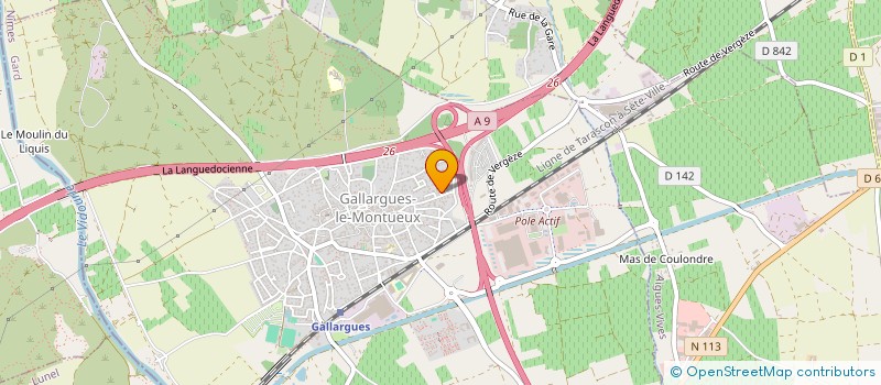 localisation de l'entreprise MADAME LAURA GRENIER  GALLARGUES-LE-MONTUEUX