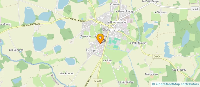 localisation de l'entreprise MADAME LAURA GRESSE à CHALAMONT