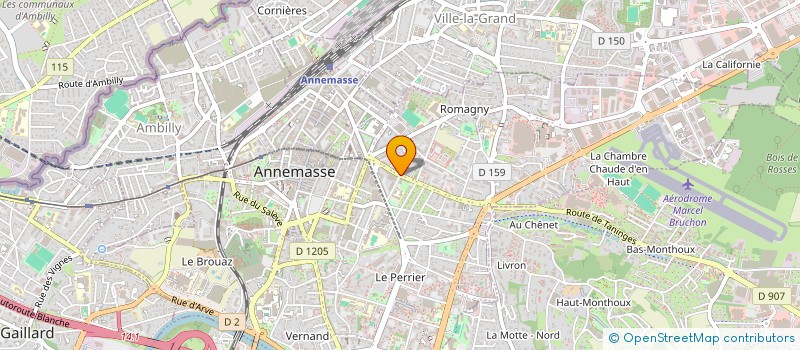 localisation de l'entreprise MADAME LAURA GRONDIN  ANNEMASSE