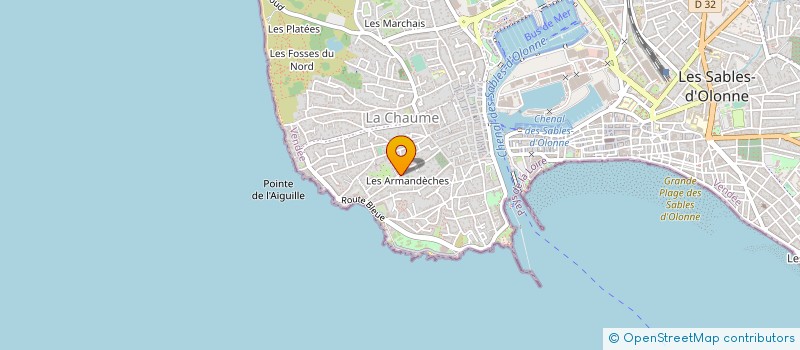 localisation de l'entreprise MADAME LAURA GROUNON à LES SABLES D'OLONNE