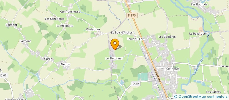 localisation de l'entreprise MADAME LAURA GROUSSON  ATTIGNAT